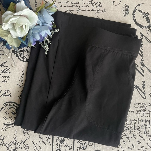 Max Studio Twill Easy Wide Leg Trouser Pants in No Fade Black, Size XS - Picture 2 of 7